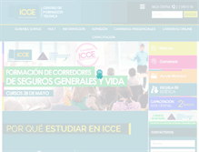 Tablet Screenshot of icce.cl